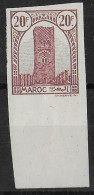 MAROC - YVERT N° 222 NON DENTELE ** MNH - - Neufs