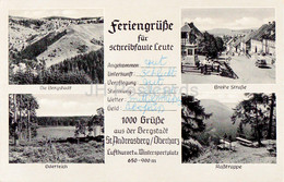 St Andreasberg - Oderteich - Rosstrappe - Feriengrusse Fur Schreibfaule Leute - Old Postcard - 1960 - Germany - Used - St. Andreasberg