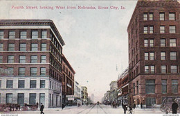 Iowa Sioux City Fourth Street Looking West From Nebraska - Sioux City