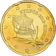 Chypre, 20 Euro Cent, 2012, SPL+, Laiton, KM:82 - Chipre