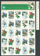 B69-40 CANADA Canadian Wildlife Federation Xmas Seals Sheet 1987 MNH French - Privaat & Lokale Post