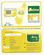 MADAGASCAR MADAGASKAR  Carte SIM TELMA 4G NEUVE  /  MALAGASY NEW SIM Card TELMA MADAGASCAR - Madagascar