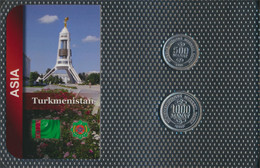 Turkmenistan 1999 Stgl./unzirkuliert Kursmünzen 1999 500 Bis 1.000 Manat (9764340 - Turkménistan