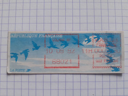 Colmar RP 68021 - 10-09-92 - G03 PC68066 Tarif 3.30 - Manque D'encre - 1990 Type « Oiseaux De Jubert »