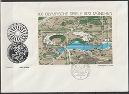 Bund FDC1972  MiNr.723 -726 Block 7 ESST. München  Olympische Sommerspiele München 1972 (dg 222) Günstige Versandkosten - 1971-1980