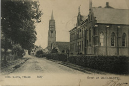 Oud Gastel (N - Br.) Groet Uit 1906 Met GR Stempel // Scheurtje Geplakt Onderrand! - Otros & Sin Clasificación