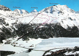 SILVAPLANA, CORVATSCH, SWITZERLAND. Circa 1969 USED POSTCARD J9 - Silvaplana