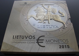 COFFRET BE (PROOF) - LITUANIE - 2015 - 1ct à 2€  + Médaille Comm. (8 Pièces+ 1 Médaille) - Lituanie