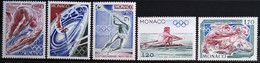 MONACO                      N° 1057/1061                      NEUF** - Unused Stamps