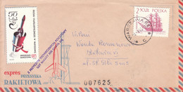 G POLAND - 1966.09.08 - Rocket Flight On The 50th Anniversary Of Philately In Warsaw (7625) - Fusées