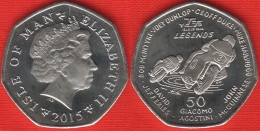 Isle Of Man 50 Pence 2015 "Seven TT Race Legends" UNC - Andere & Zonder Classificatie