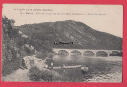 08 - REVIN---Pont Du Chemin De Fer Et Le Mont Malgretout " Roche Des Mench "---animé - Revin