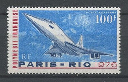 POLYNESIE 1976 PA N° 103 ** Neuf MNH Superbe C 22 € Avions Planes Concorde Transports - Non Classés
