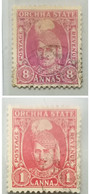 India, Feudatory State, Orchha, One An And 8 An Used Inde Indien As Scan - Orcha