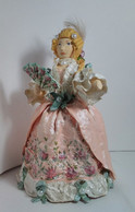 Christmas Tree Toy. Lady. From Cotton. 16,5 Cm. New Year. Christmas. Handmade. - Kerstversiering