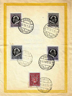 VATICANO - Serie Compl.5v. MEDAGLIONCINI (stemma Ed Effigie PIO XII) Con Annullo Fdc 12.3.1940 - 17212 - Covers & Documents