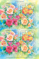 2022 Russia Roses S.A. F-SHEET OF 2 SETS - Unused Stamps