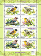 2022 Russia BIRDS F-SHEET OF 2 SETS - Unused Stamps