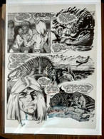 RARISSIME Pièce Unique Très Rare Film D' Impression Planche Plastique Du RAHAN 35 EO Page 35/53 NEUF Tigre 1983 CHERET - Rahan