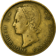 Monnaie, French West Africa, 10 Francs, 1956, Paris, TB+, Aluminum-Bronze, KM:6 - Côte-d'Ivoire