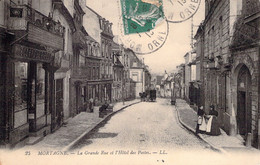 CPA Mortagne - La Grande Rue Et L'hotel Des Postes - Mortagne Au Perche