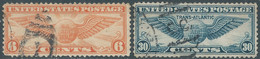 United States,U.S.A,Airpost Air Mail 1939 Trans-Atlantic,6C & 30C,Obliterated - 1a. 1918-1940 Oblitérés