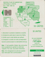 476/ Gabon; P22. Green Map, 50 Ut., Yellow CN - Gabon