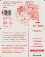 477/ Gabon; P23. Red Map, 150 Ut., Yellow CN - Gabon