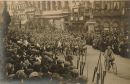 Bruxelles Carte Photo // Fete Infanterie Française Corps Musique 19?? - Feiern, Ereignisse