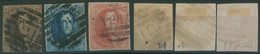Médaillon - Série Complète çàd N°10/12 Obl P21 Boussu (8 Barres) - 1858-1862 Medaillen (9/12)