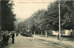 Dieulefit * Les Promenades Et Le Départ Du Train * Ligne Chemin De Fer * Locomotive - Dieulefit