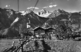 RARON → Luftseilbahn Raron-Unterbäch Anno 1955 - Unterbäch