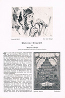 A102 1105 Moderne Graphik Maler Malerei Artikel / Bilder 1905 !! - Malerei & Skulptur