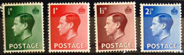GRANDE-BRETAGNE                         N° 205/208                      NEUF** Et NEUF* - Unused Stamps