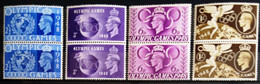 GRANDE-BRETAGNE                         N° 241/244 X 2                      NEUF** - Unused Stamps