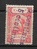 MAROC - Postes Locales - Mogador à Marrakech - N°97b Variété "Double Surcharge Noire Renversée" Type I - Neuf** - SUP - Unused Stamps