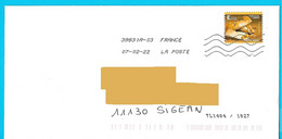 CURIOSITÉ : Lettre Oblitérée Par Une Toshiba En France Avec Un Timbre Portugais Marque De Tri TL1404/1027 Pâtisserie - Brieven En Documenten