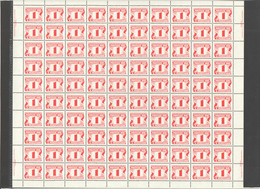 1977  1¢ Postage Due  Sc J23a  Position 22 With Constant Flaw «White Mark Before À» MNH - Full Sheets & Multiples