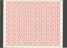 1977  1¢ Postage Due  Sc J23a  Position 22 With Constant Flaw «White Mark Before À» MNH - Ganze Bögen