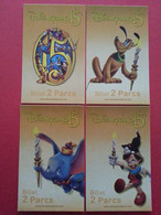15 Ans Disneyland Paris 4 Pass Or 2 Parcs 15 Pinocchio Dumbo Pluto GRATUIT 15/03/2009 Mullitour EURO DISNEY (TB0322 - Disney Passports