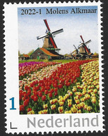 Nederland  2022-1   Molen Bloemen Tulips  Alkmaar  Windmill     Postfris/mnh/neuf - Unused Stamps