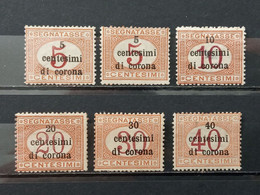 Italia. 1919. Trento Y Trieste. Segnatasse. Goma Original. Nuevos */** - Trento & Trieste