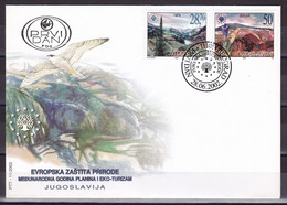 Yugoslavia 2002 Europa Nature Protections International Year Of Mountains And Ecotourism FDC - Covers & Documents