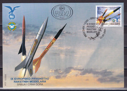 Yugoslavia 2003 IX Europa Championship Of Rocket Modellers FDC - Covers & Documents