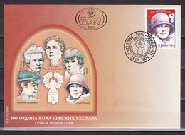 Yugoslavia Serbia & Montenegro 2003 100 Years Of The Serbian Sisters' Circle FDC - Covers & Documents