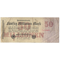 Billet, Allemagne, 50 Millionen Mark, 1923, KM:109a, TB - 50 Mark