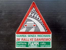 28 RALLYE SANREMO 1986 ADESIVO UFFICIALE (SIG.ROS) - Other & Unclassified