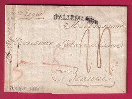 MRQUE D'ALLEMAGNE LETTRE DE PRAGUE TCHECOSLOVAQUIE 1790 POUR BEAUNE COTE D'OR TAXE 24 LETTRE COVER FRANCE - ...-1918 Vorphilatelie