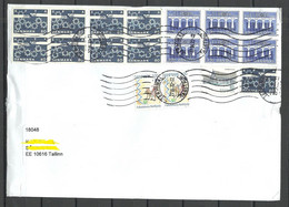 DENMARK Dänemark 2022 Cover To Estonia With Many Stamps - Covers & Documents