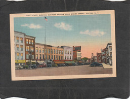 113307     Stati   Uniti,  First  Street  Showing  Business  Section  From  Oneida  Street, Fulton,  N. Y.,  NV(scritta) - Panoramische Zichten, Meerdere Zichten